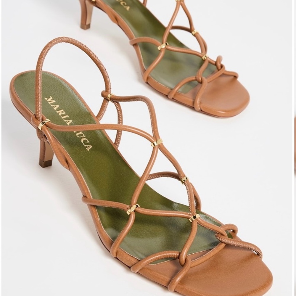 NWT MARIA LUCA
Heeled sandals woman Maria Tan color. 
Size 7